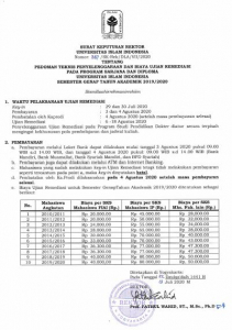 SK REKTOR TENTANG REMEDIASI SEMESTER GENAP TAHUN AKADEMIK 2019/2020