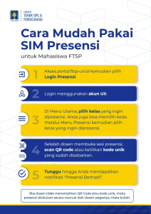 PANDUAN PENGGUNAAN SIM PRESENSI UNTUK MAHASISWA FTSP UII