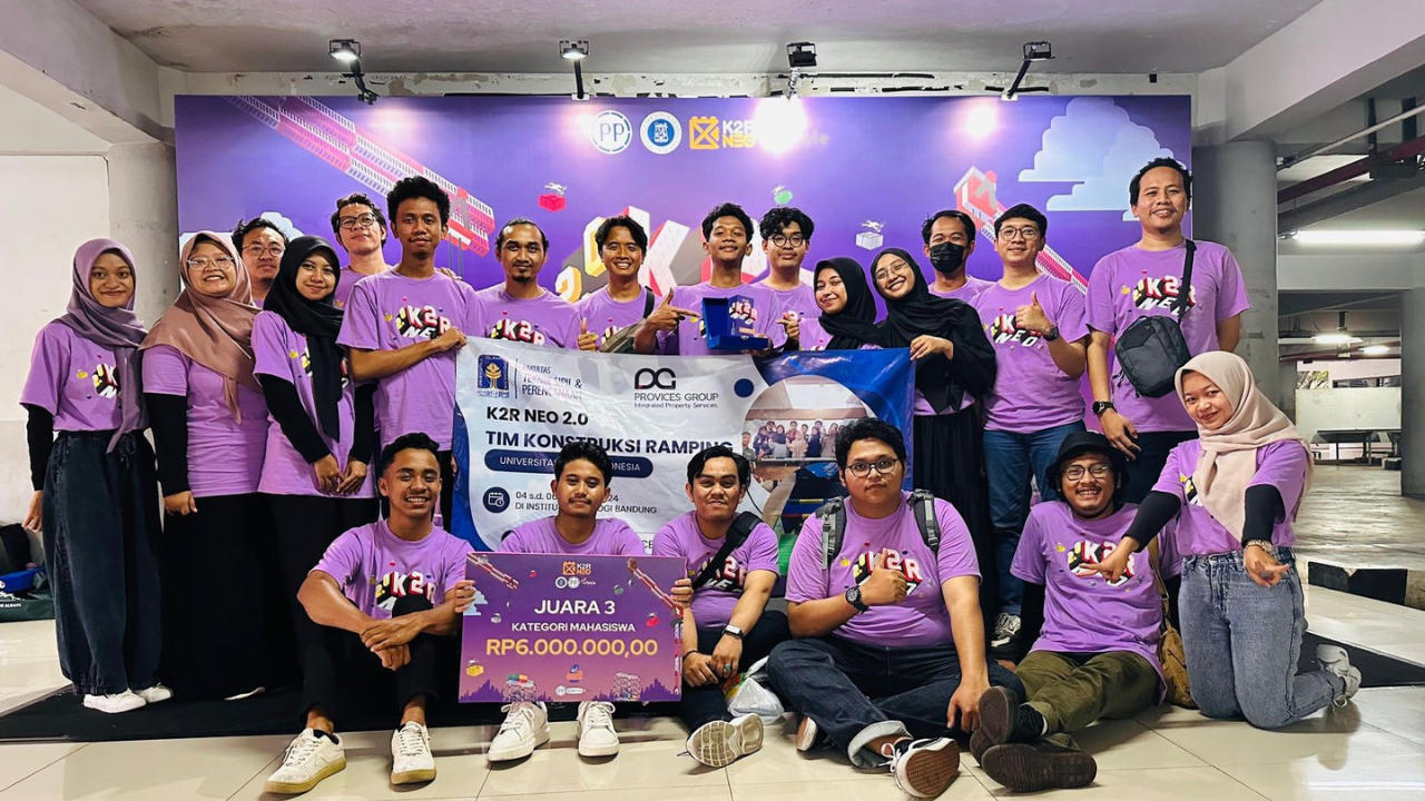 Tim PILAR UII 1 Raih Juara 3  Pada Kompetisi Konstruksi Ramping K2R NEO 2.0 FTSL ITB