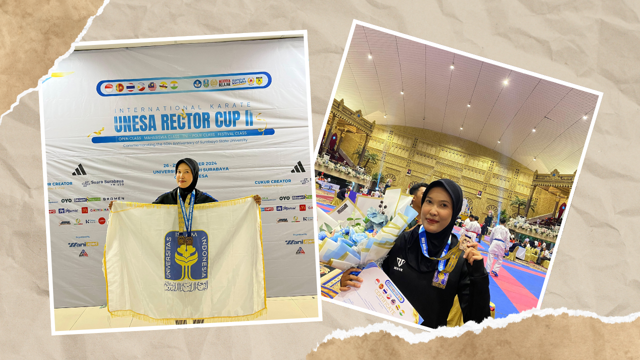 Sheila Aprilia Putri, Mahasiswa Teknik Lingkungan FTSP UII Sabet Medali Emas di Ajang Kejuaraan Internasional Karate Championship